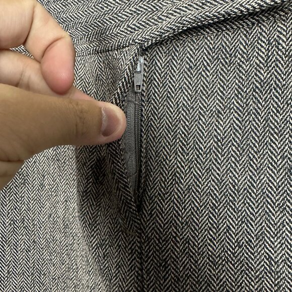 East 5th Womens 4 Brown Herringbone Secretly Slender Slim Fit Pants Office Wear - Picture 12 of 13